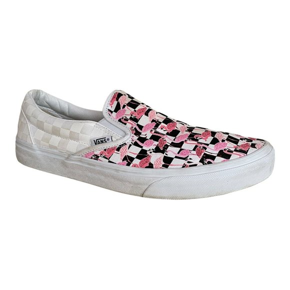 flamingo slip on vans